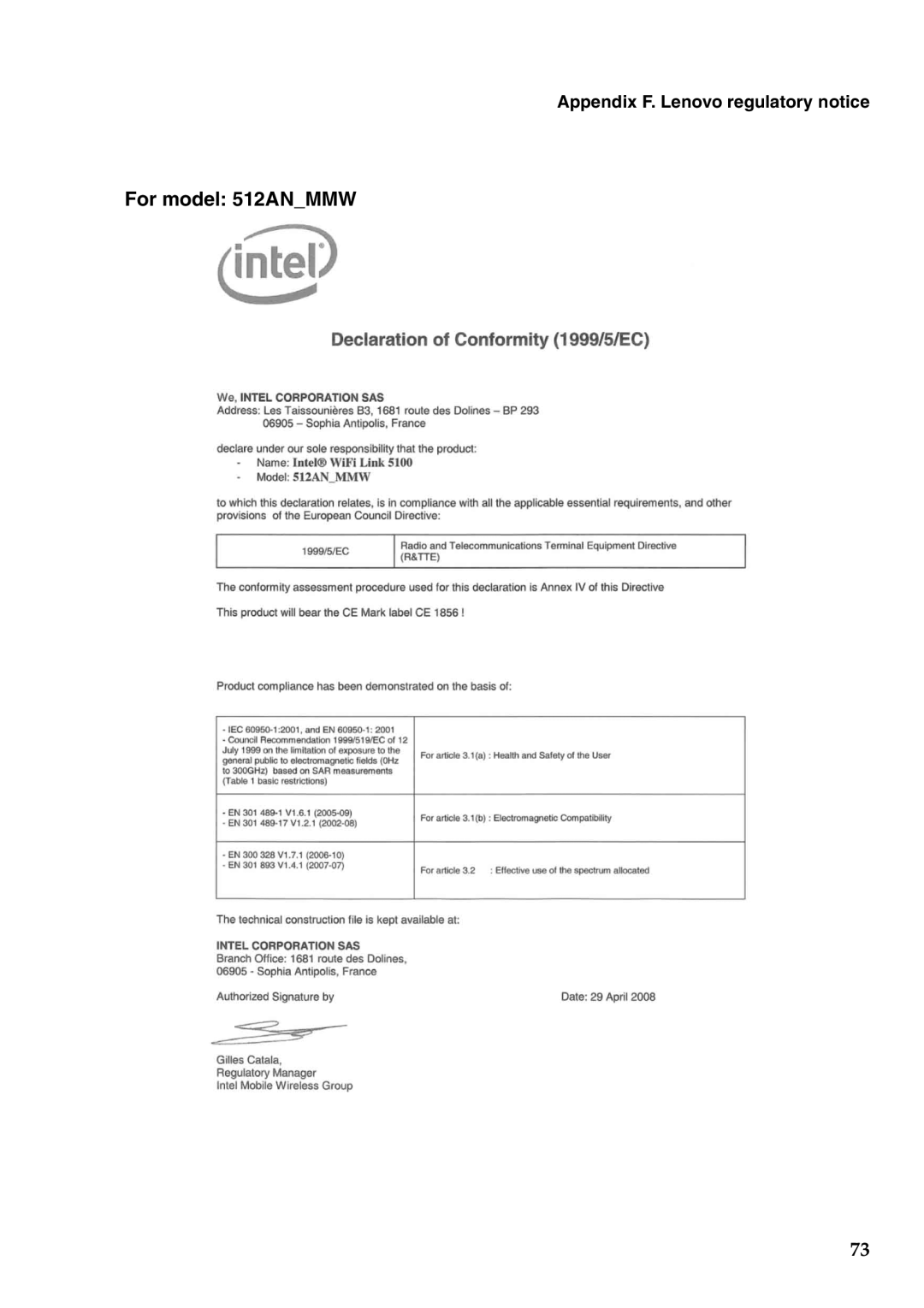 Lenovo 2958XFU, G550 manual For model 512ANMMW 