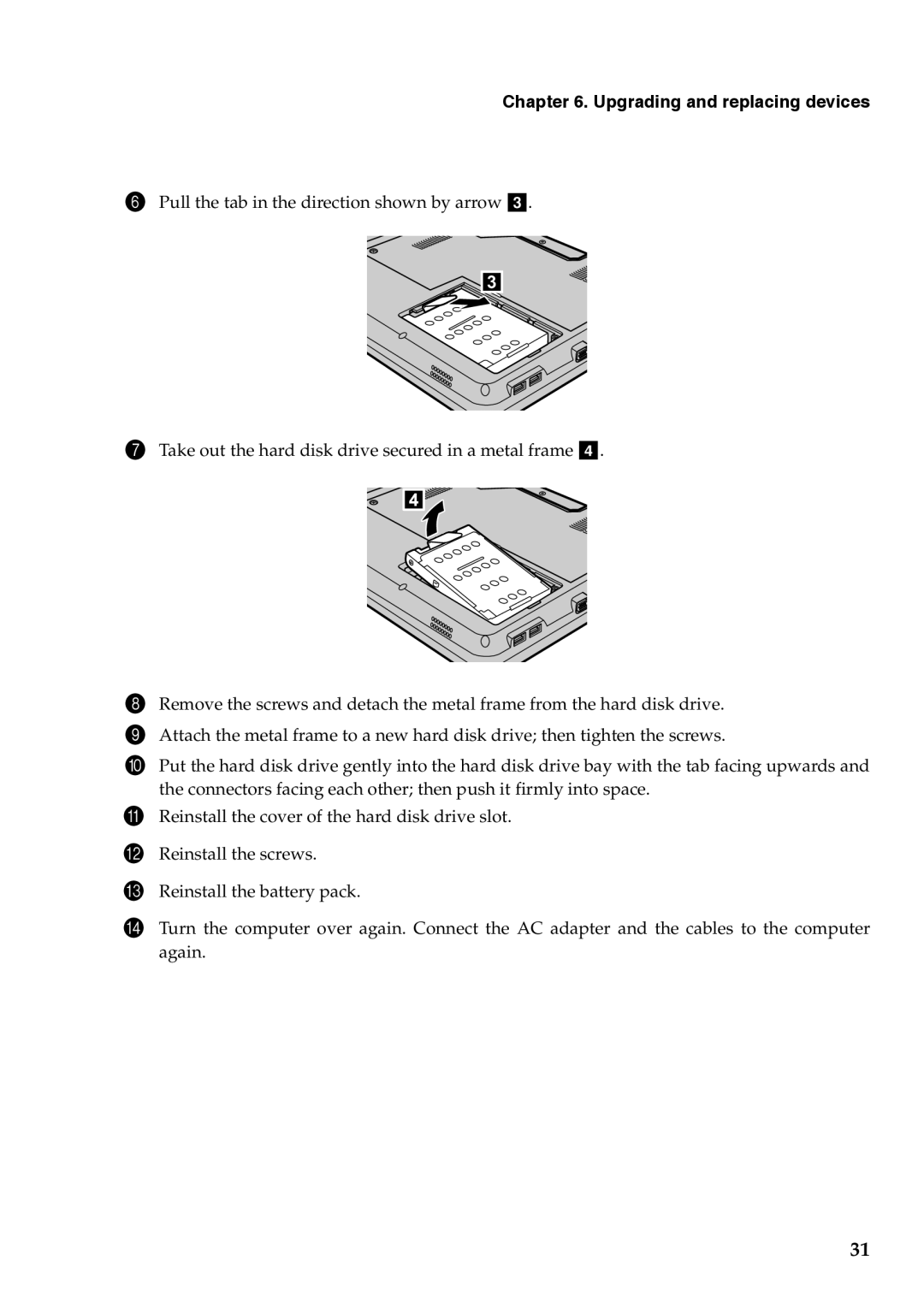 Lenovo G455, G555 manual Upgrading and replacing devices 