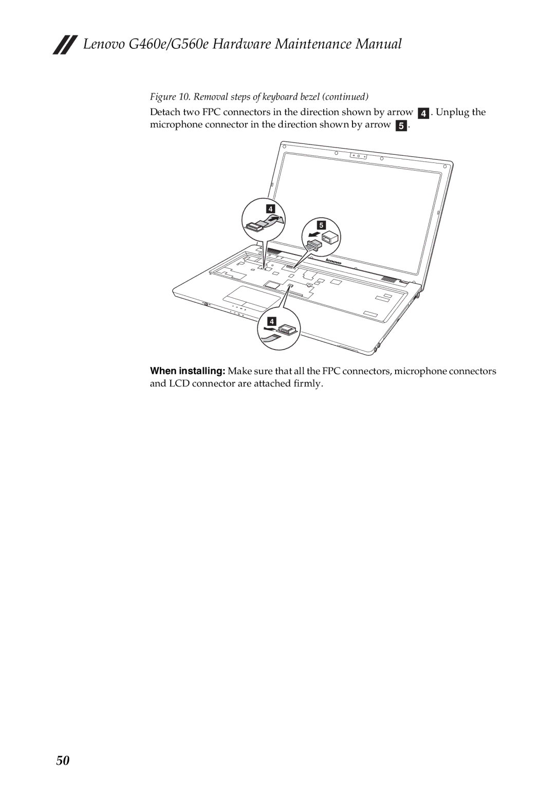 Lenovo G560E, G460E manual Lenovo G460e/G560e Hardware Maintenance Manual 