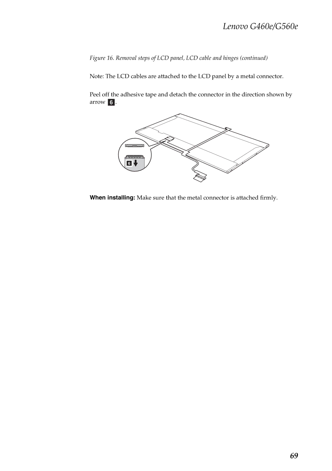 Lenovo G460E, G560E manual Lenovo G460e/G560e 