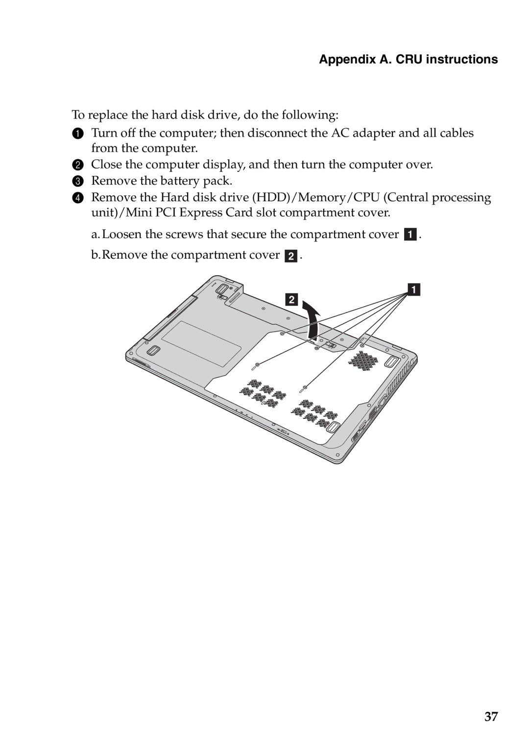 Lenovo G465, G565 manual Appendix A. CRU instructions 