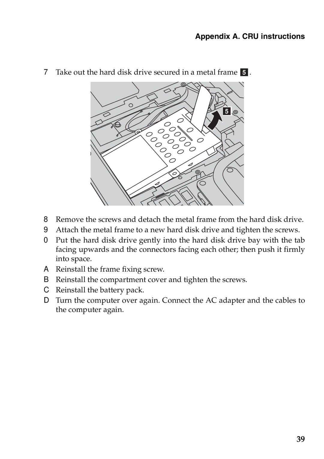 Lenovo G465, G565 manual Appendix A. CRU instructions 