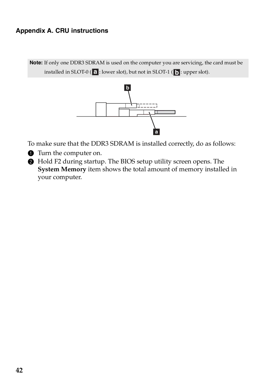 Lenovo G565, G465 manual Appendix A. CRU instructions 