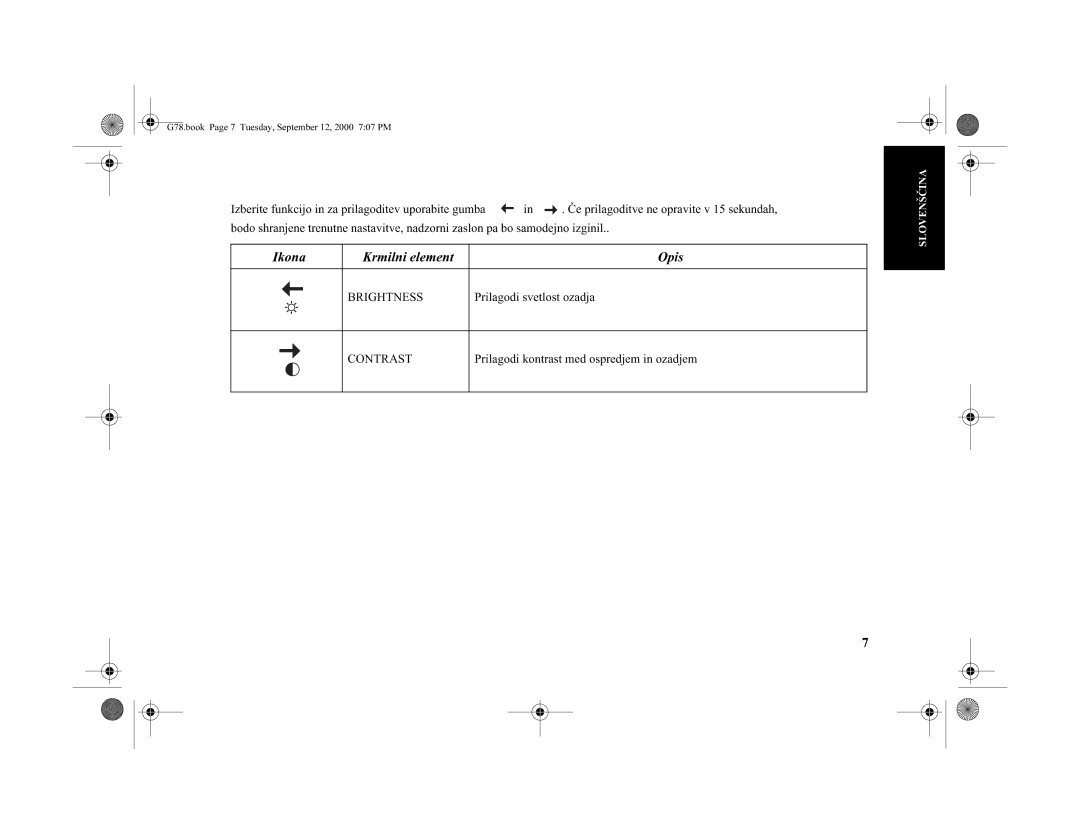 Lenovo 6627-0AN ºeprilagoditveneopravitev15sekundah, Prilagodisvetlostozadja, Izberitefunkcijoinzaprilagodevuporabitegumba 