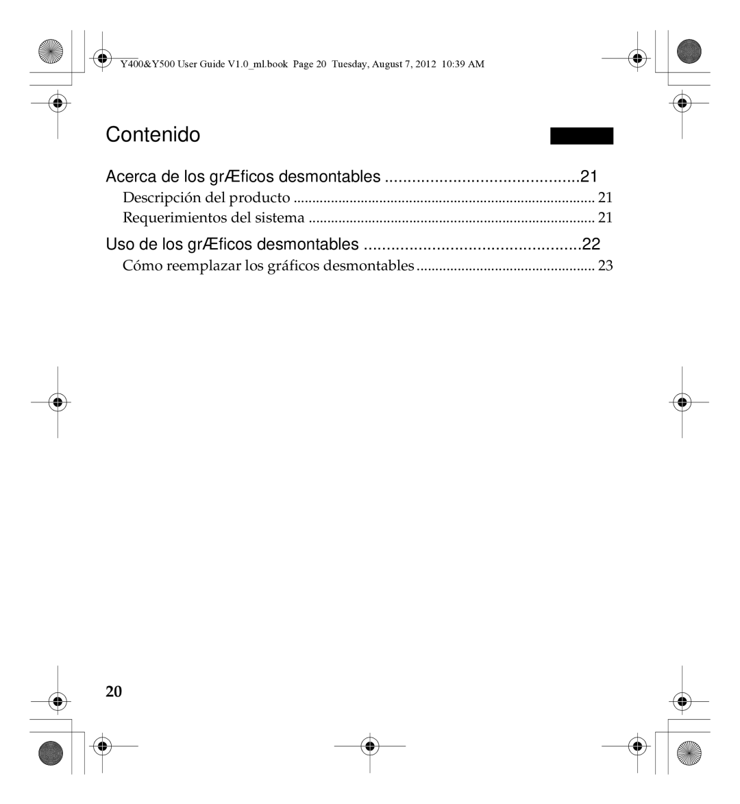 Lenovo Gn35, 0C22230 manual Contenido 