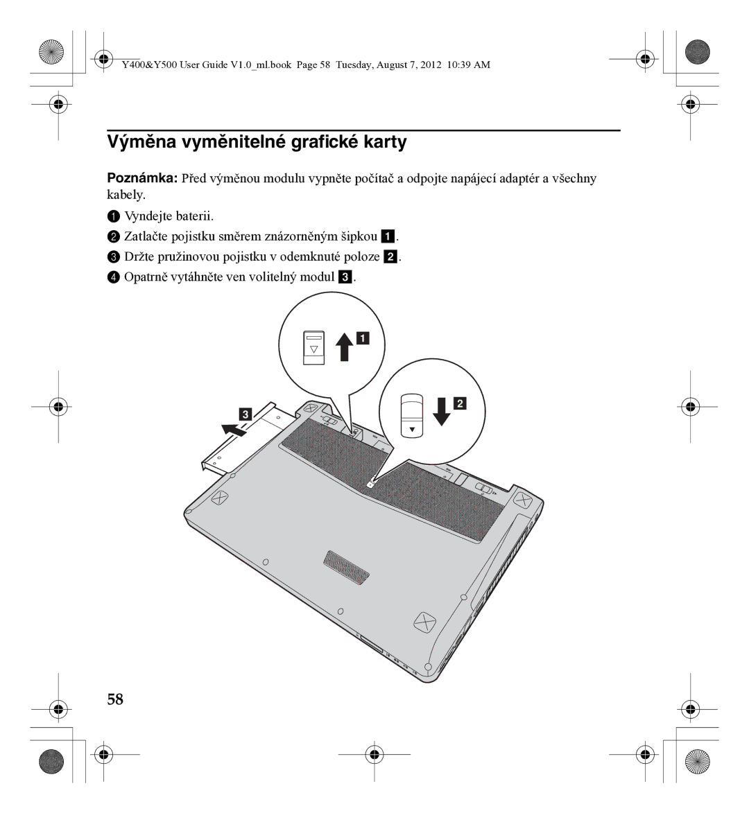 Lenovo Gn35, 0C22230 manual Výměna vyměnitelné grafické karty 