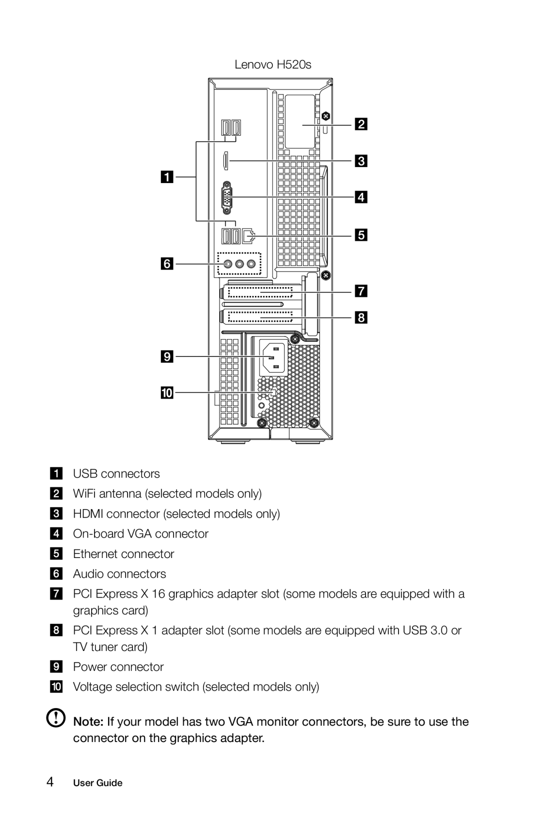 Lenovo 10107, H520S, H505S, 57312710, 57311365, 4746, 3230, 31502552, 2561, 10093 manual User Guide 