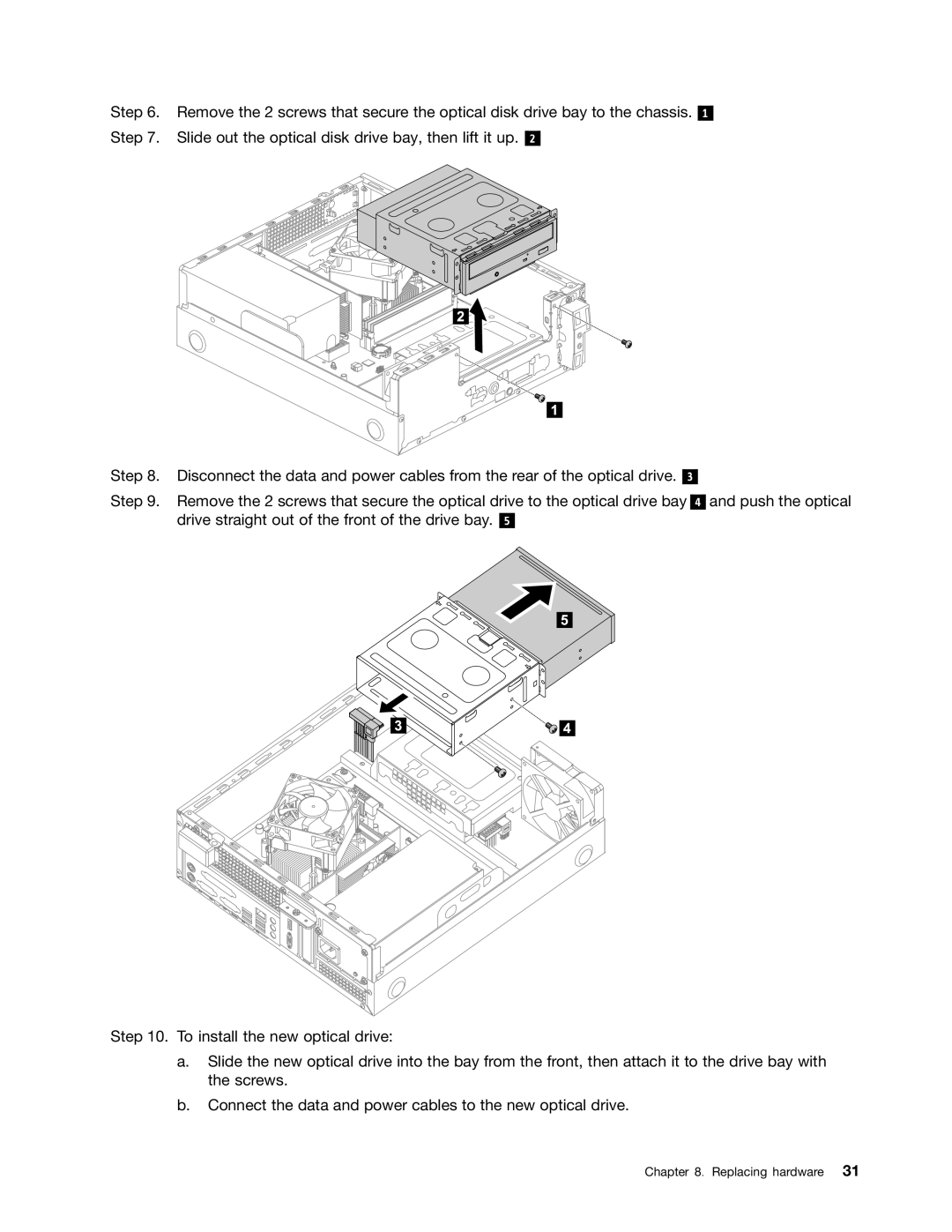 Lenovo H520S manual Replacing hardware 