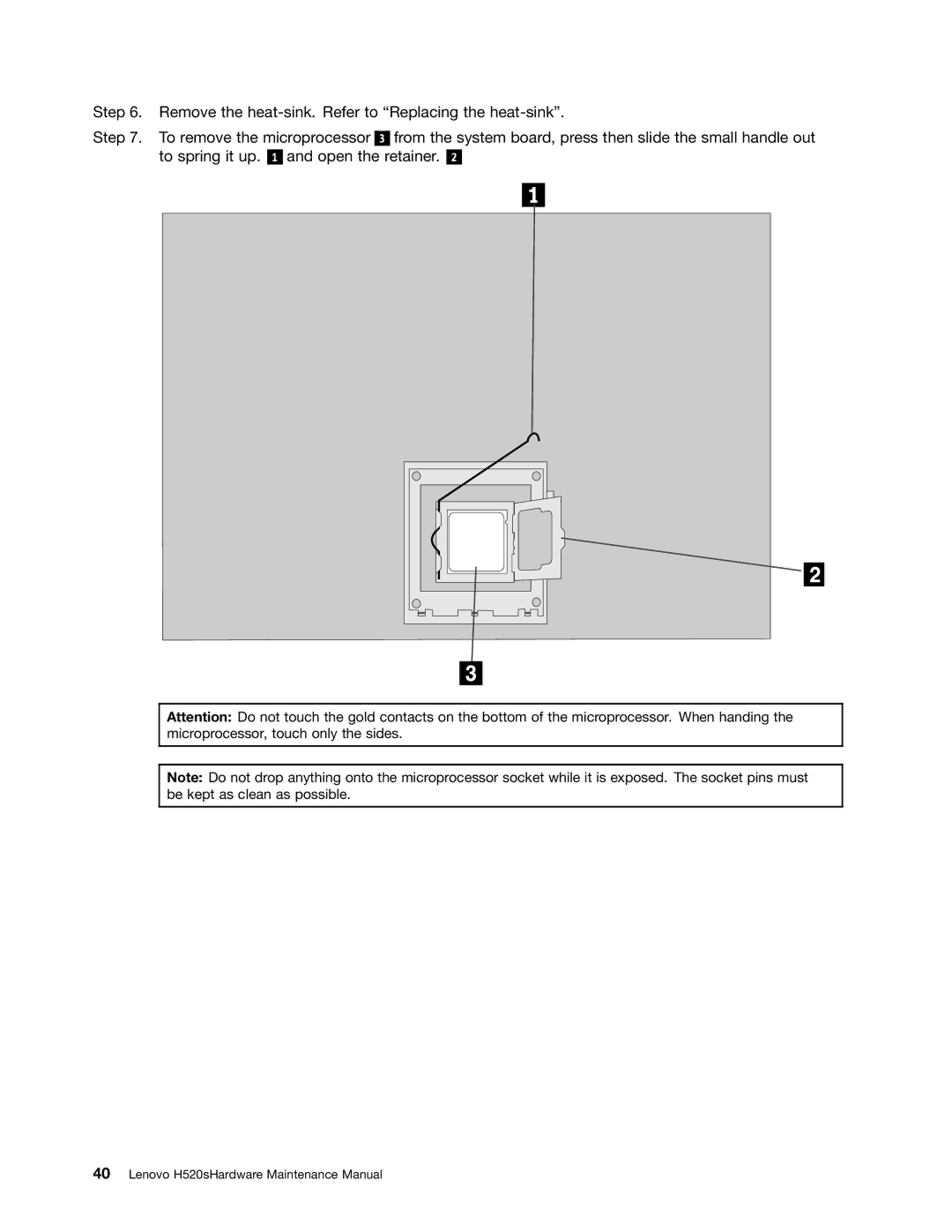 Lenovo H520S manual Lenovo H520sHardware Maintenance Manual 