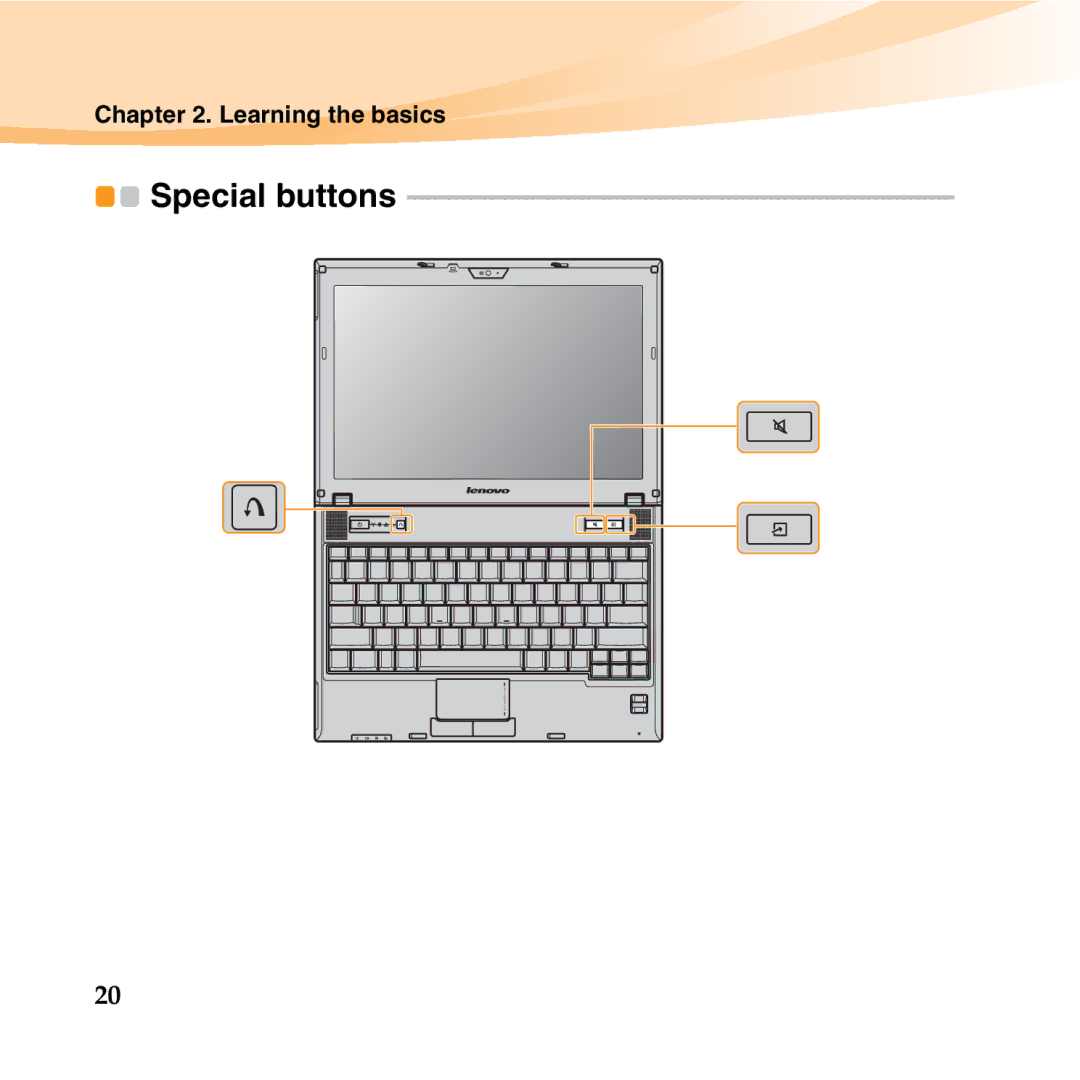 Lenovo K23 manual Special buttons 