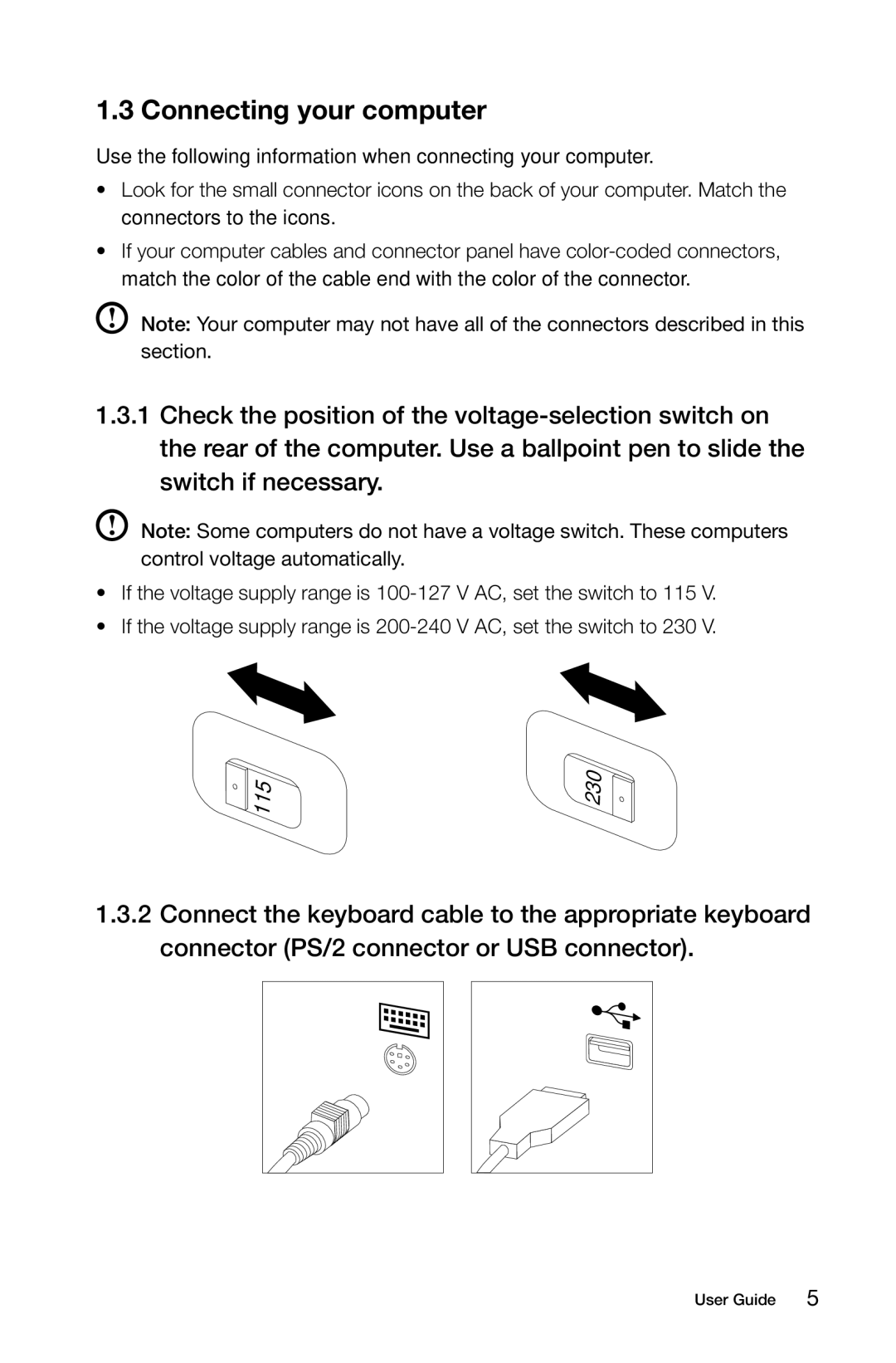 Lenovo K3 manual Connecting your computer 