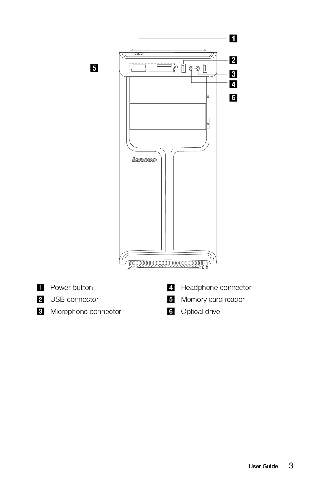 Lenovo K3 manual Power button 