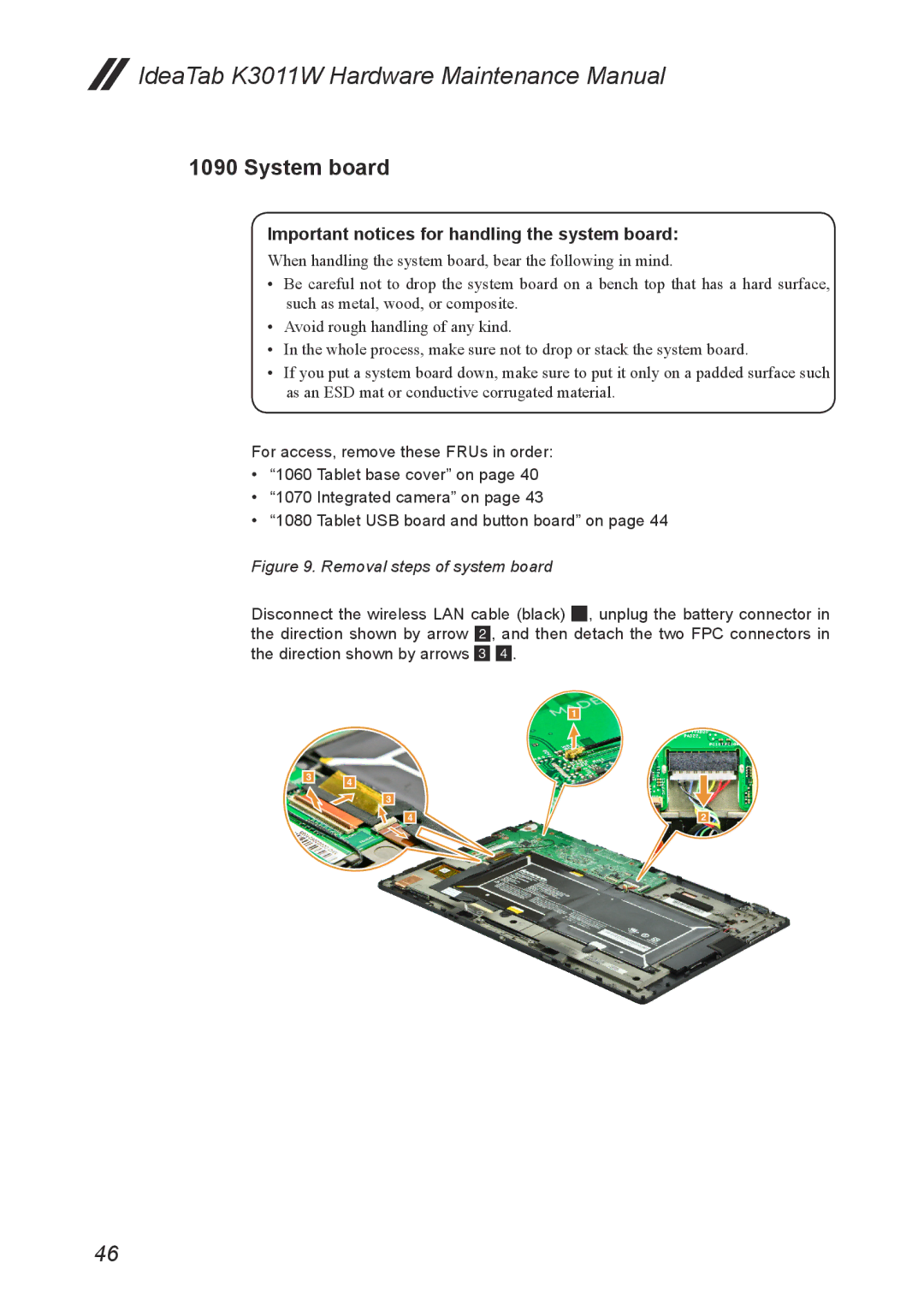 Lenovo K3011W manual System board, Important notices for handling the system board 