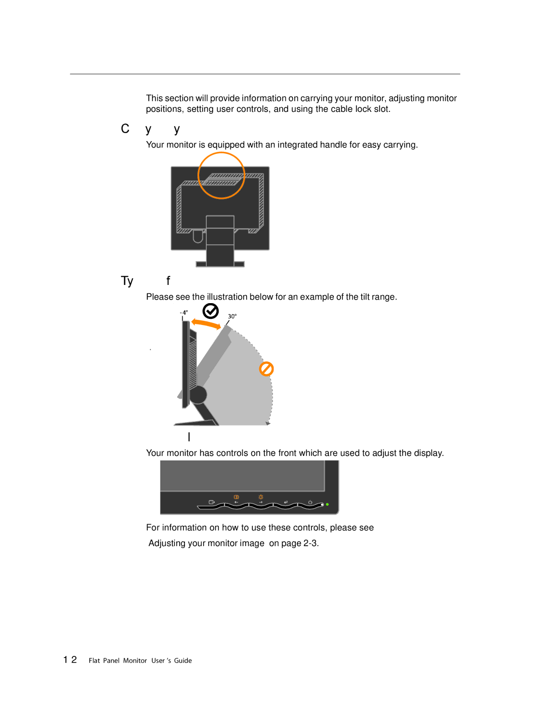 Lenovo L191 manual Carrying your monitor 