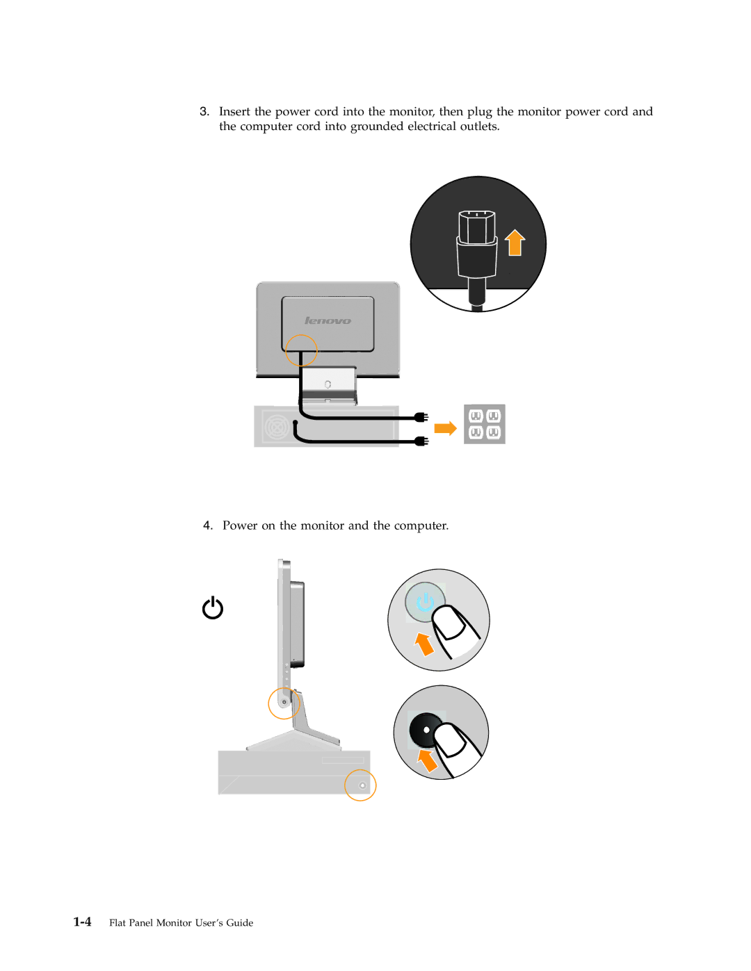 Lenovo L193 manual 4Flat Panel Monitor User ’sGuide 