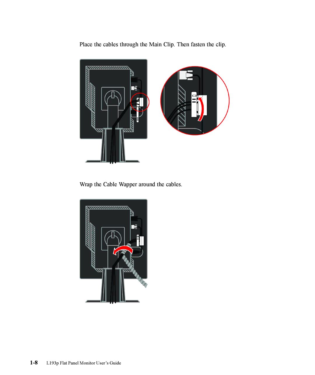 Lenovo manual 8L193p Flat Panel Monitor User’s Guide 