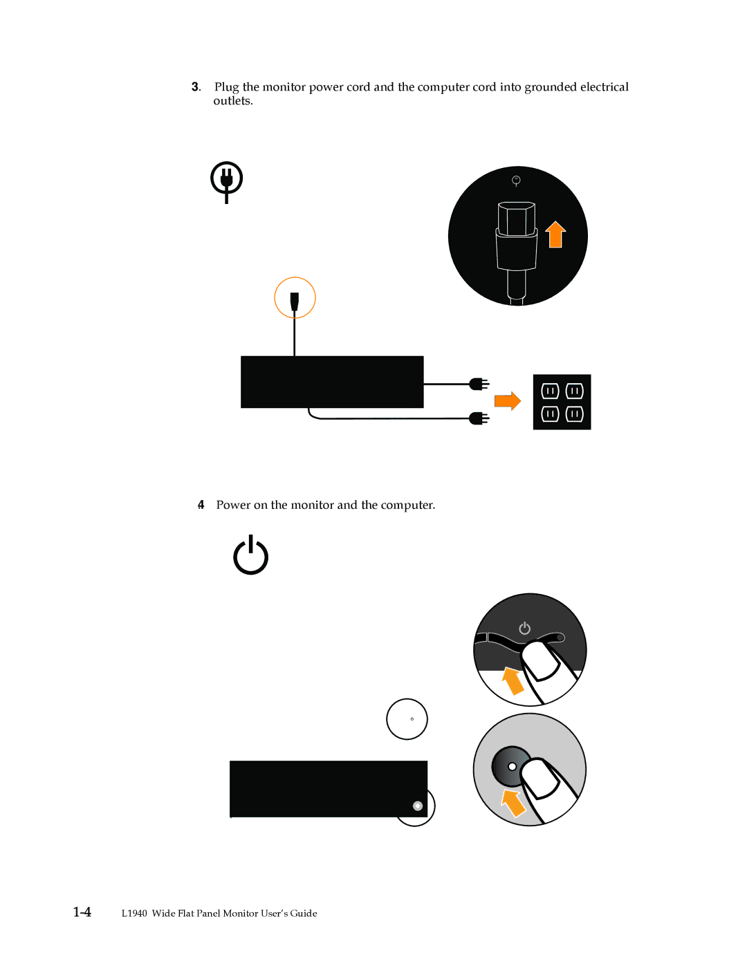 Lenovo manual 4L1940 Wide Flat Panel Monitor User’s Guide 