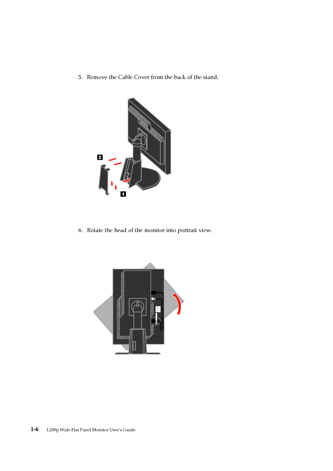 Lenovo L200P manual 6L200p Wide Flat Panel Monitor User’s Guide 