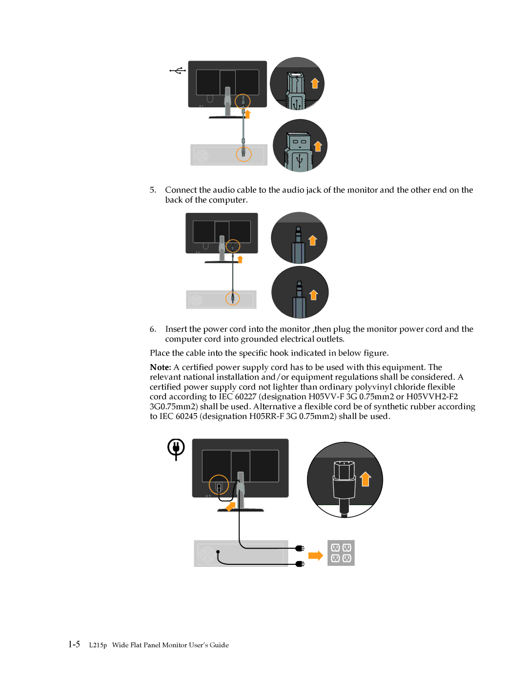 Lenovo manual 5L215p Wide Flat Panel Monitor User’s Guide 