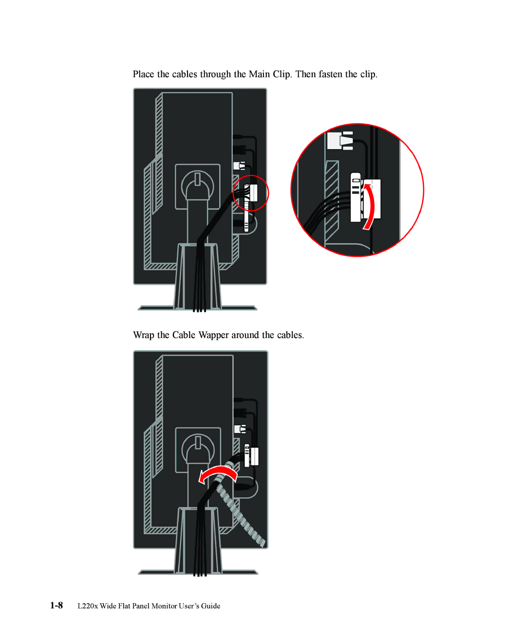 Lenovo manual 8L220x Wide Flat Panel Monitor User’s Guide 