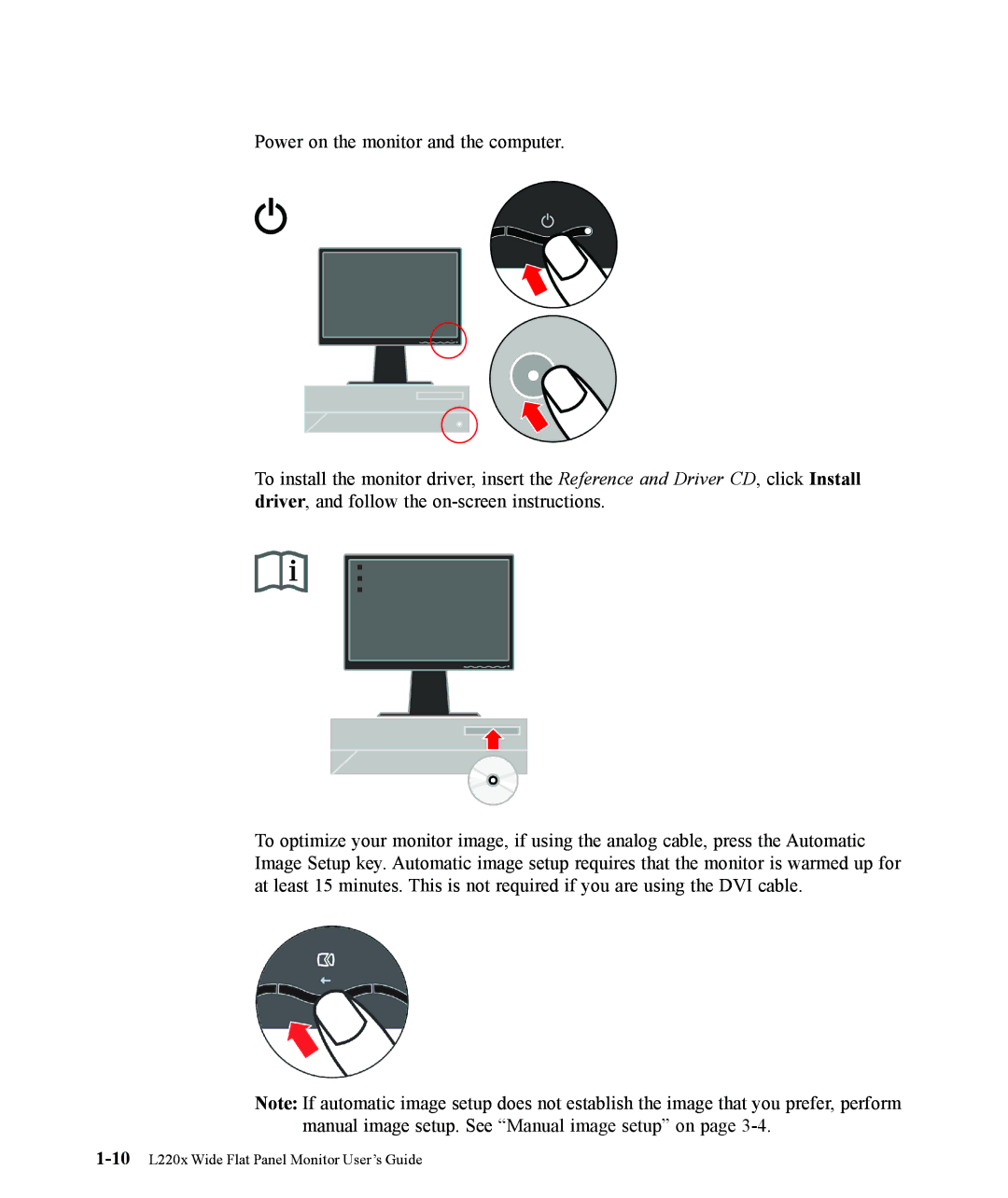 Lenovo manual 10L220x Wide Flat Panel Monitor User’s Guide 