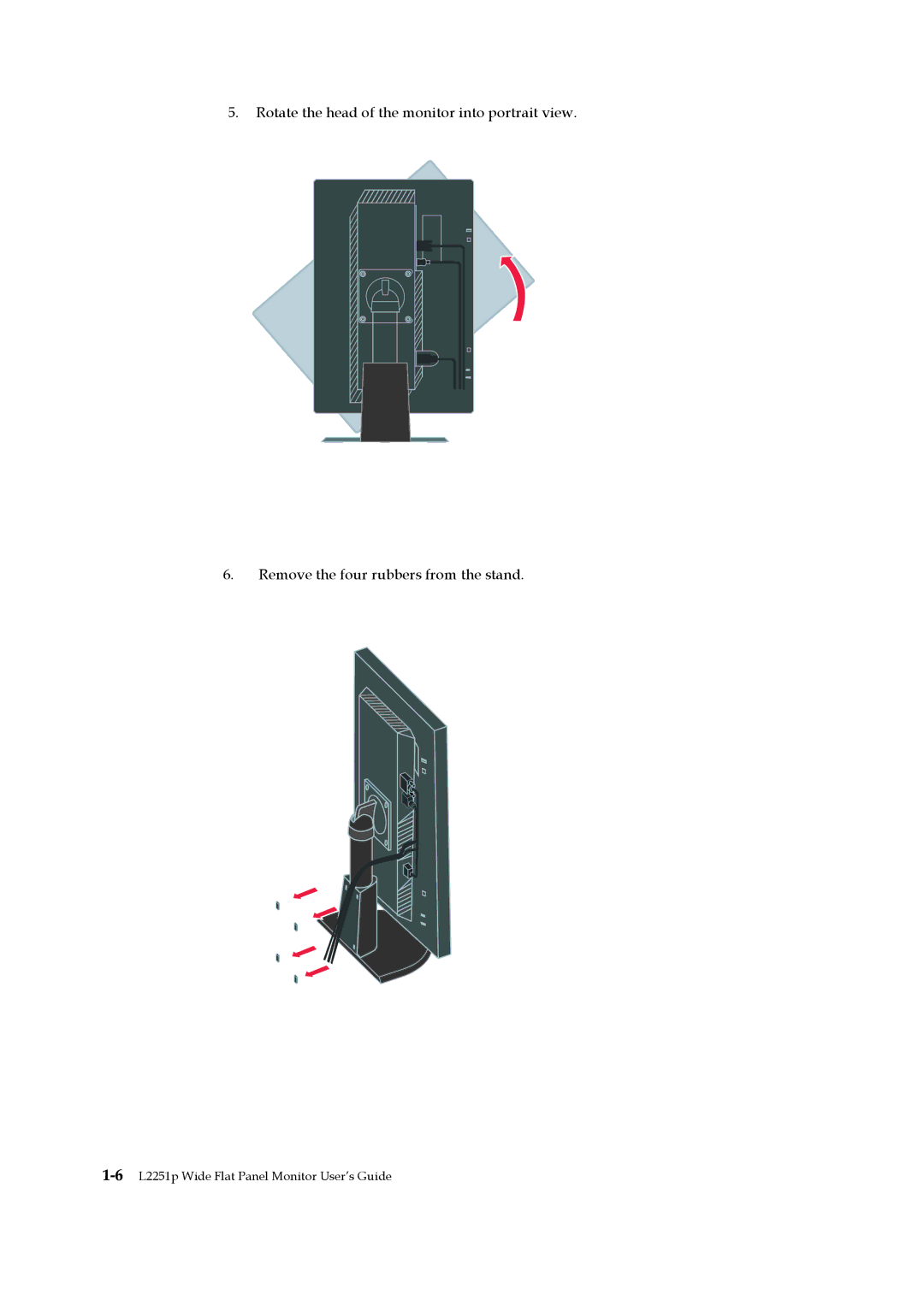 Lenovo manual 6L2251p Wide Flat Panel Monitor User’s Guide 