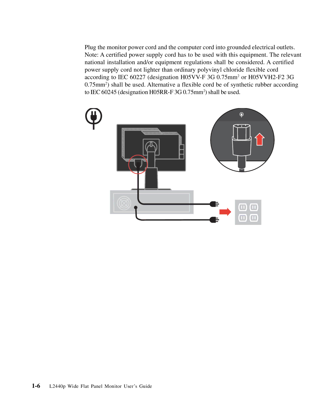 Lenovo 4420HB2 manual 6L2440p Wide Flat Panel Monitor User’s Guide 