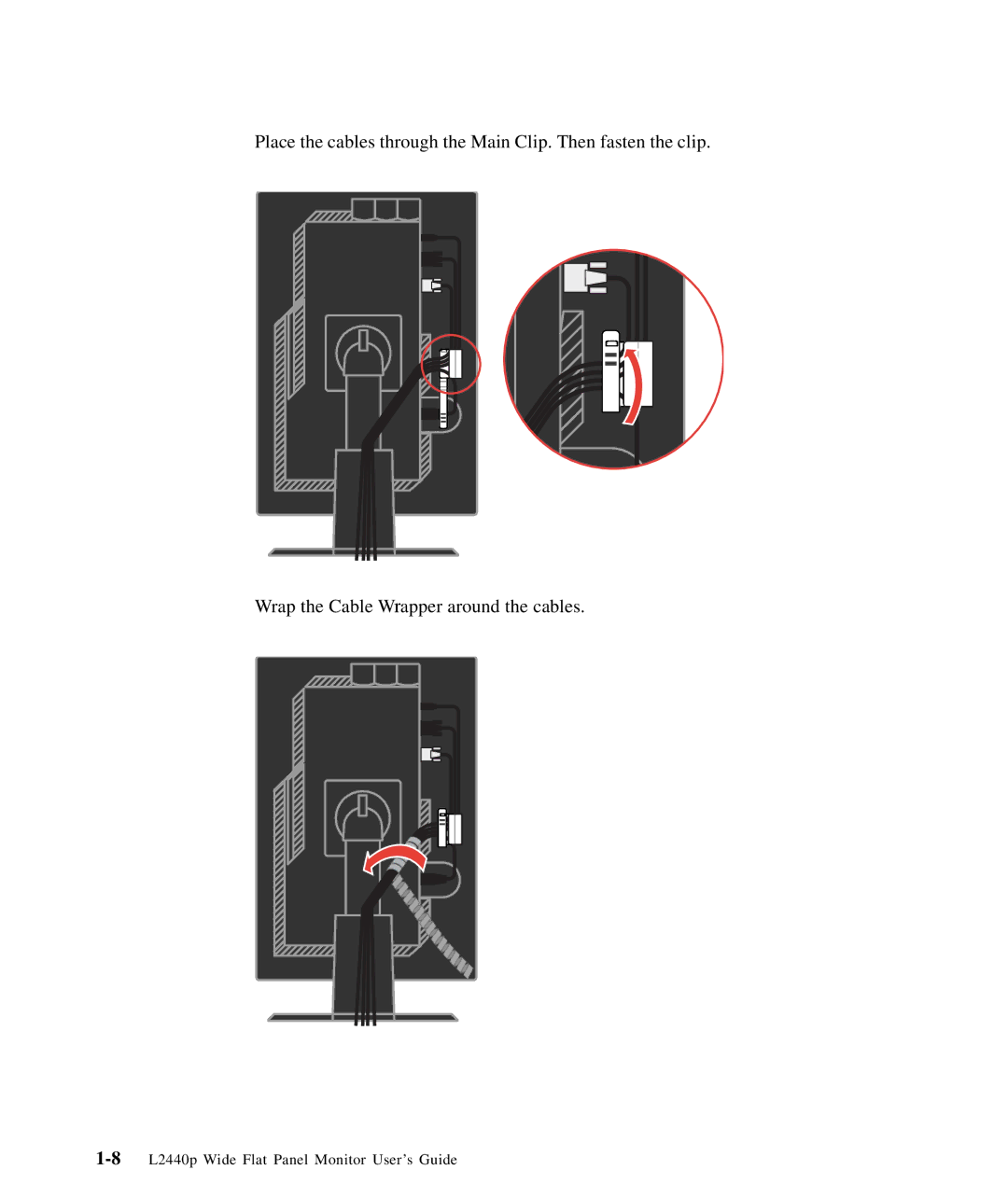 Lenovo 4420HB2 manual 8L2440p Wide Flat Panel Monitor User’s Guide 