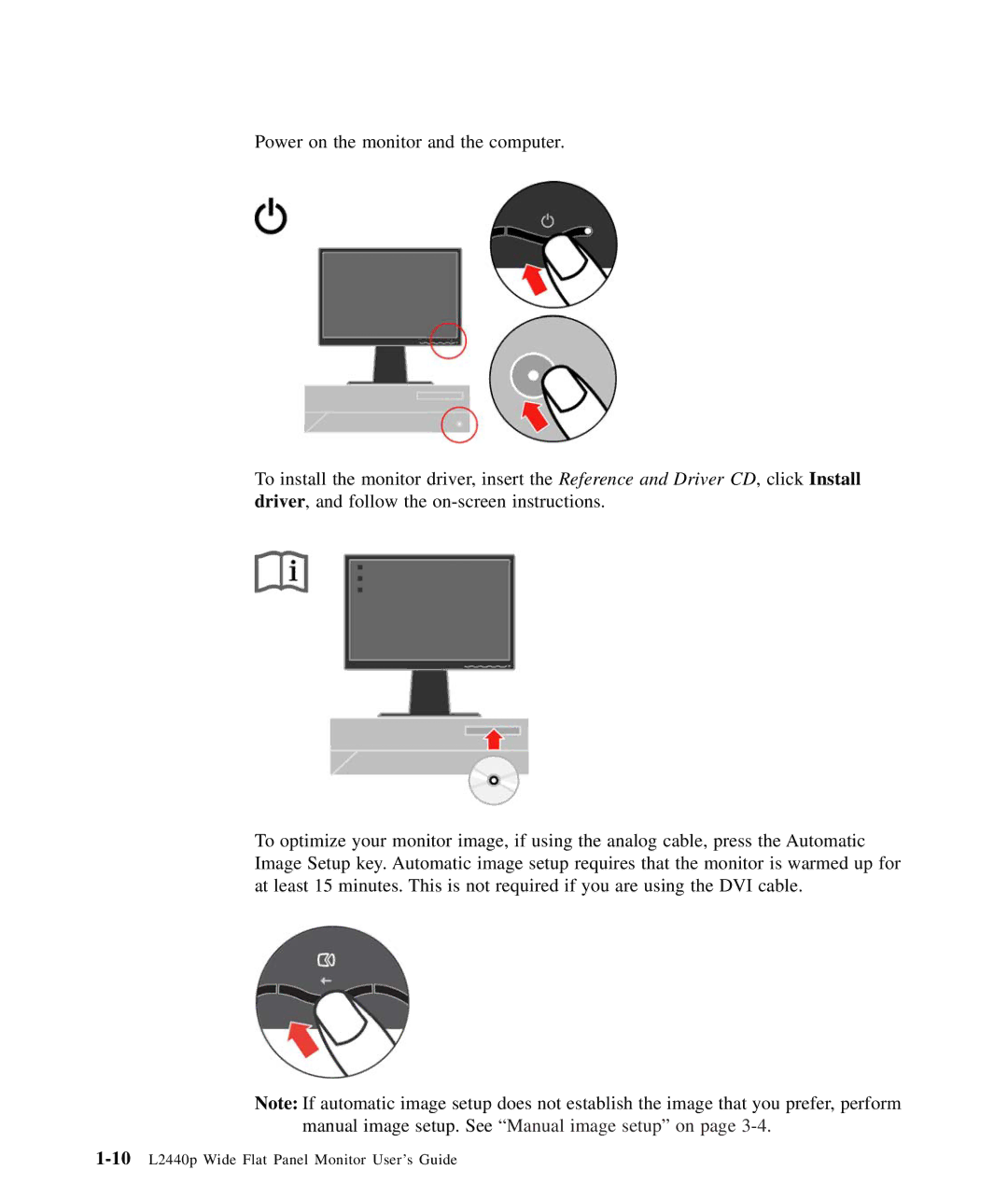 Lenovo 4420HB2 manual 10L2440p Wide Flat Panel Monitor User’s Guide 