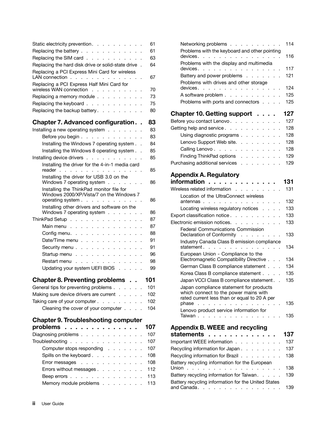 Lenovo L330 manual Advanced configuration 