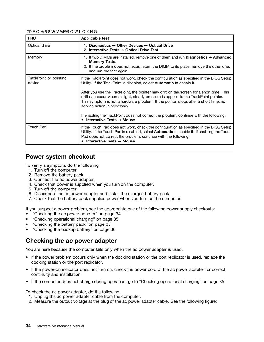 Lenovo L520, L421, L420 manual Power system checkout, Checking the ac power adapter 