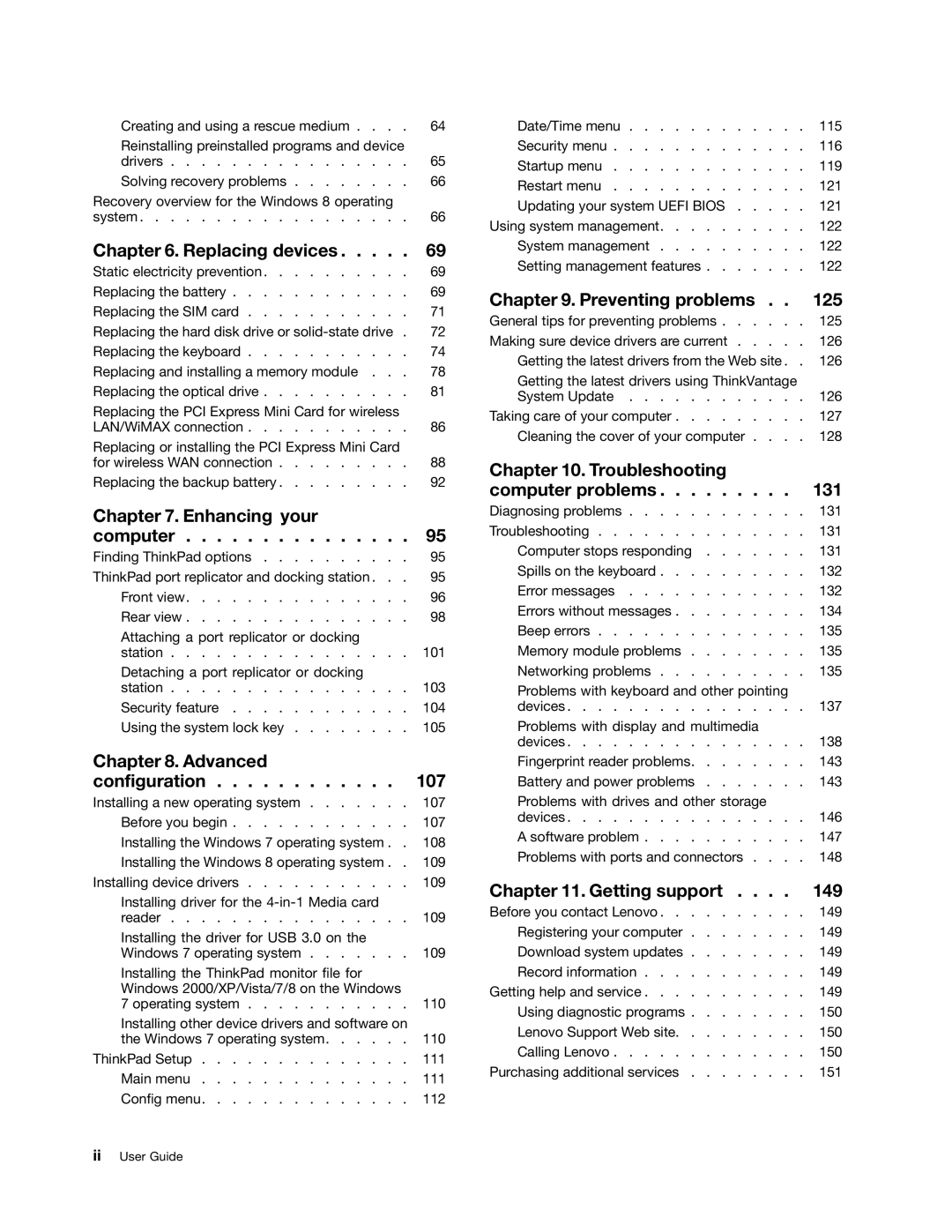 Lenovo L530, L430, 24684XU manual Replacing devices 