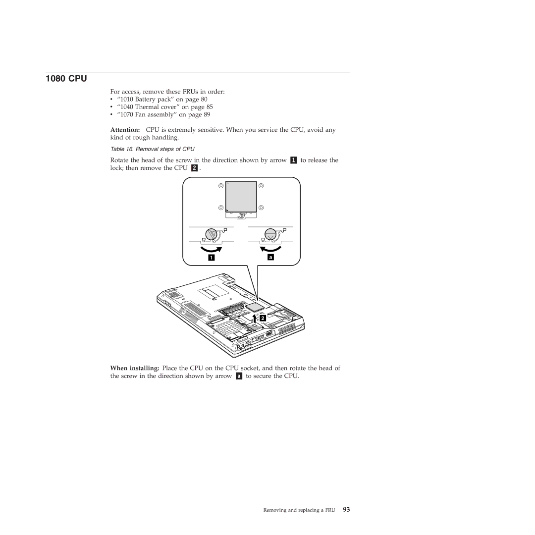 Lenovo L412, L512 manual 1080 CPU 