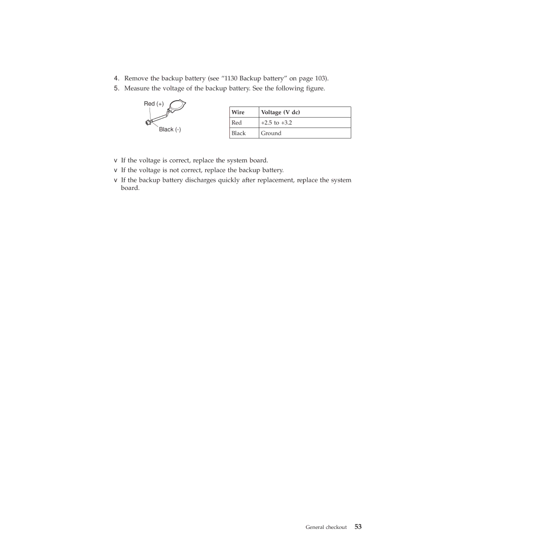 Lenovo L412, L512 manual Wire Voltage V dc 