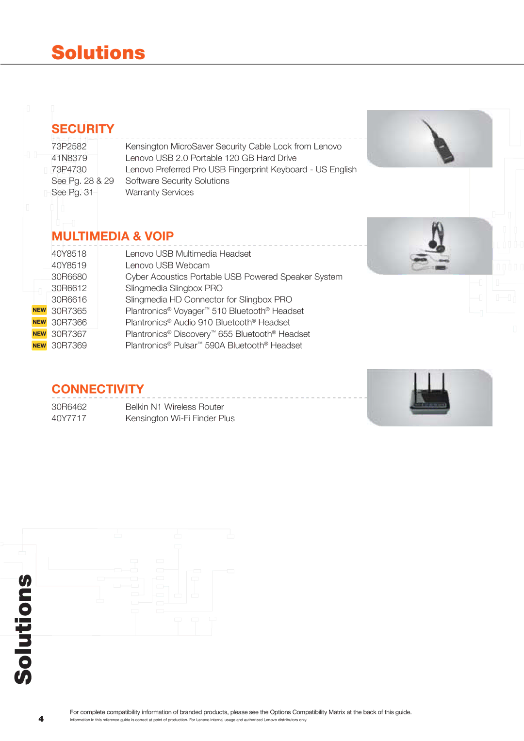 Lenovo Laptop Computer manual Connectivity 