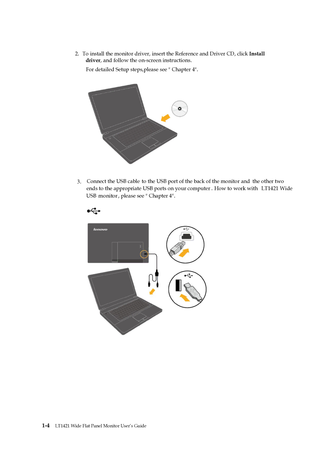 Lenovo 1452DS6 manual 4LT1421 Wide Flat Panel Monitor User’s Guide 