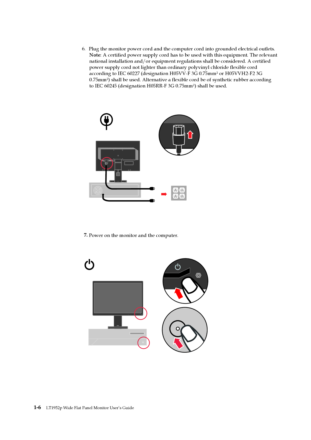 Lenovo manual 6LT1952p Wide Flat Panel Monitor User’s Guide 