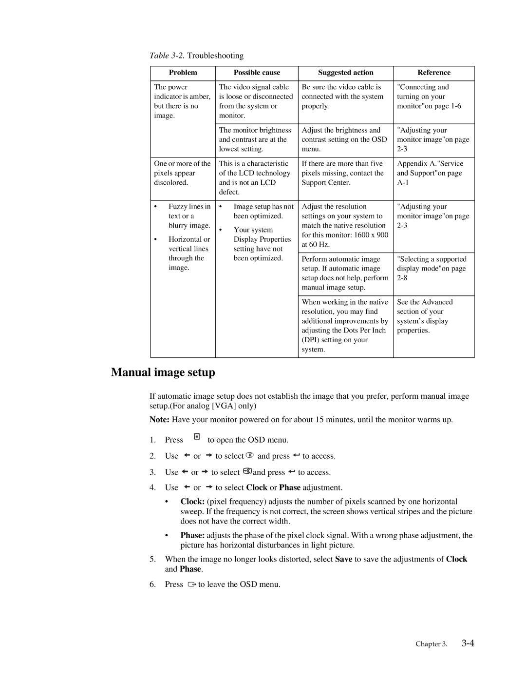 Lenovo LT2013P manual Manual image setup 