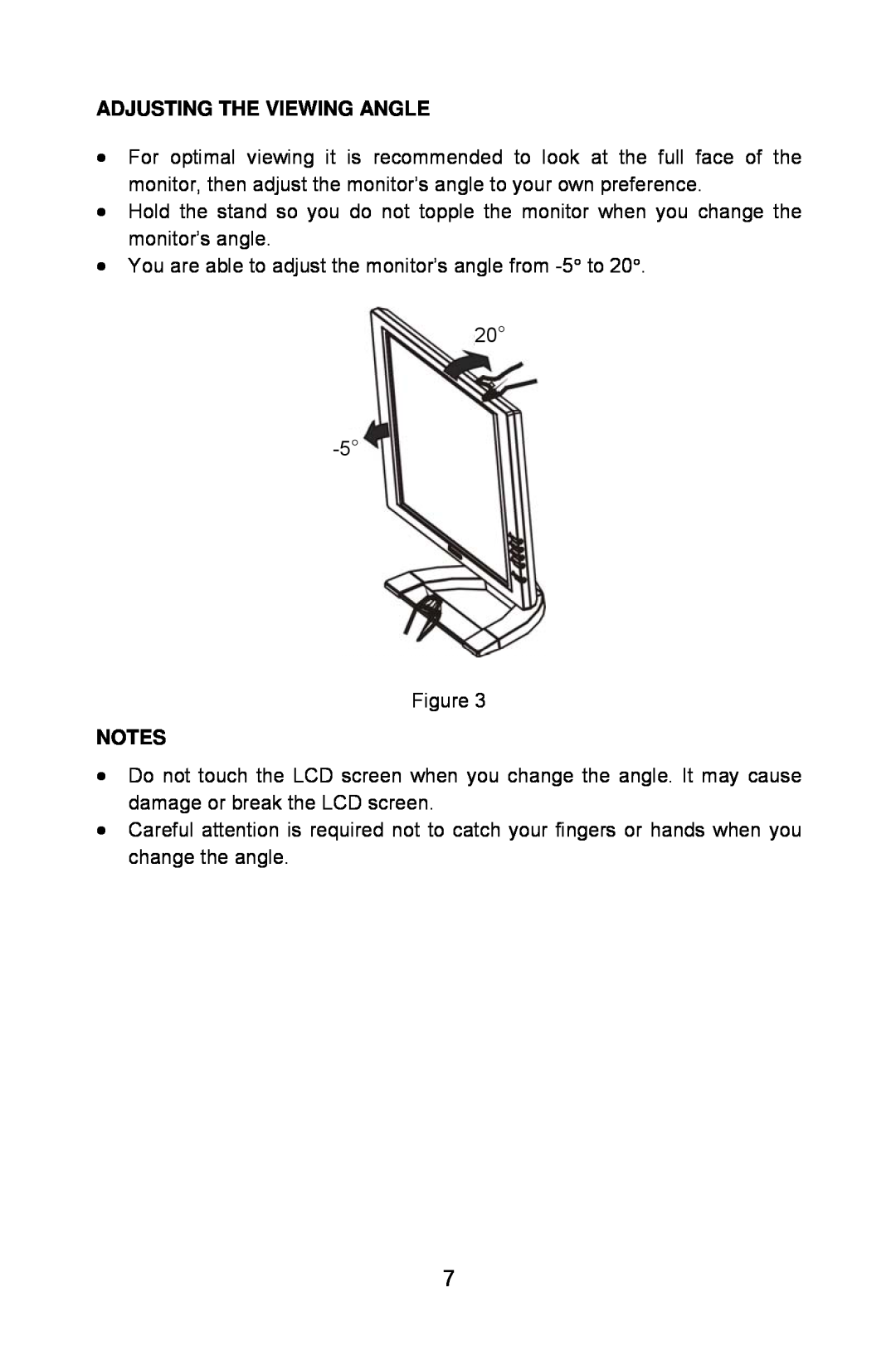 Lenovo LXH-GJ17L3 installation instructions Adjusting The Viewing Angle 