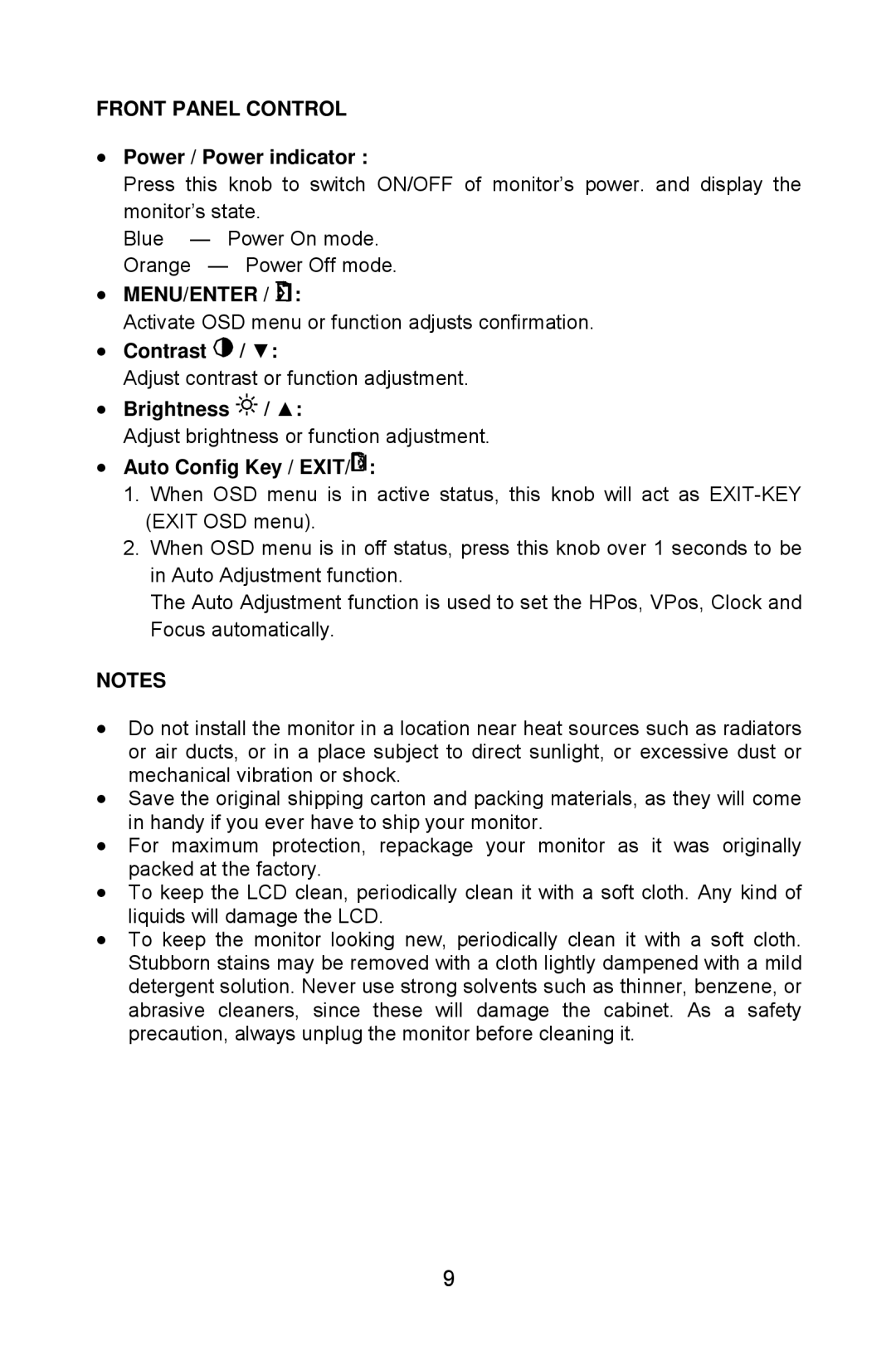 Lenovo LXH-GJ17L3 installation instructions Front Panel Control 