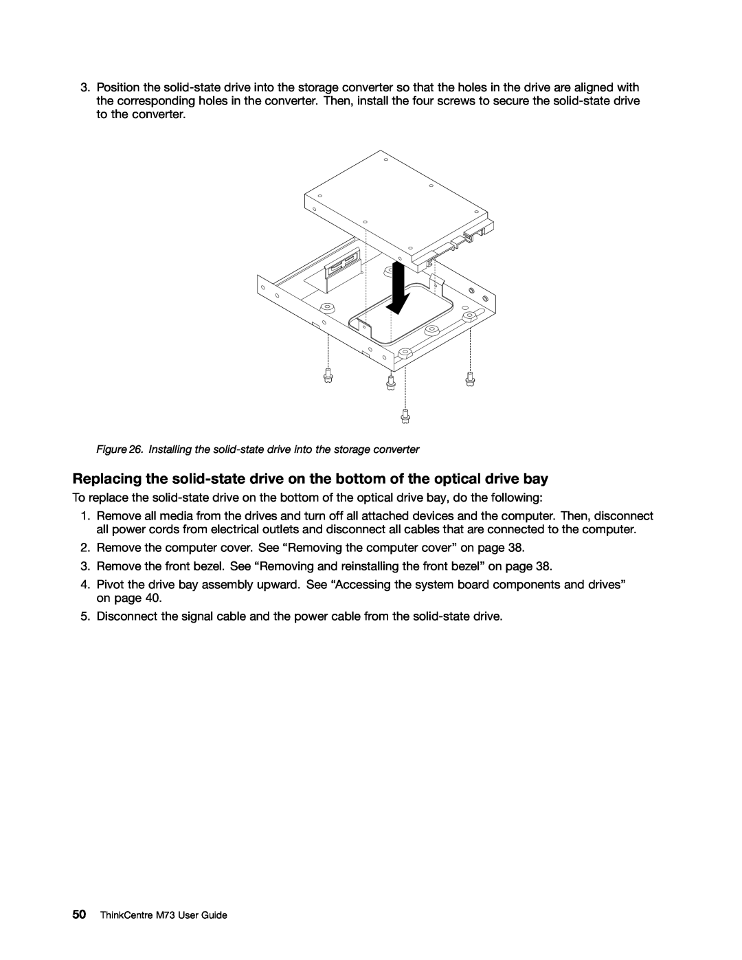 Lenovo manual ThinkCentre M73 User Guide 