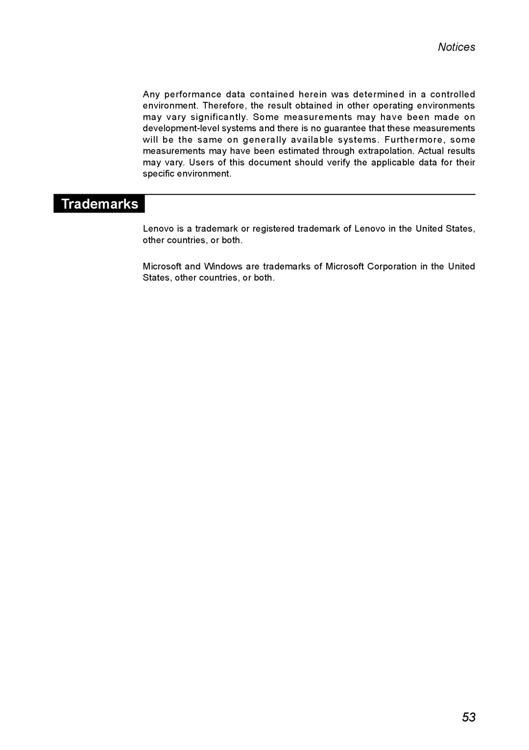 Lenovo MIIX 2 8 manual Trademarks, Notices 