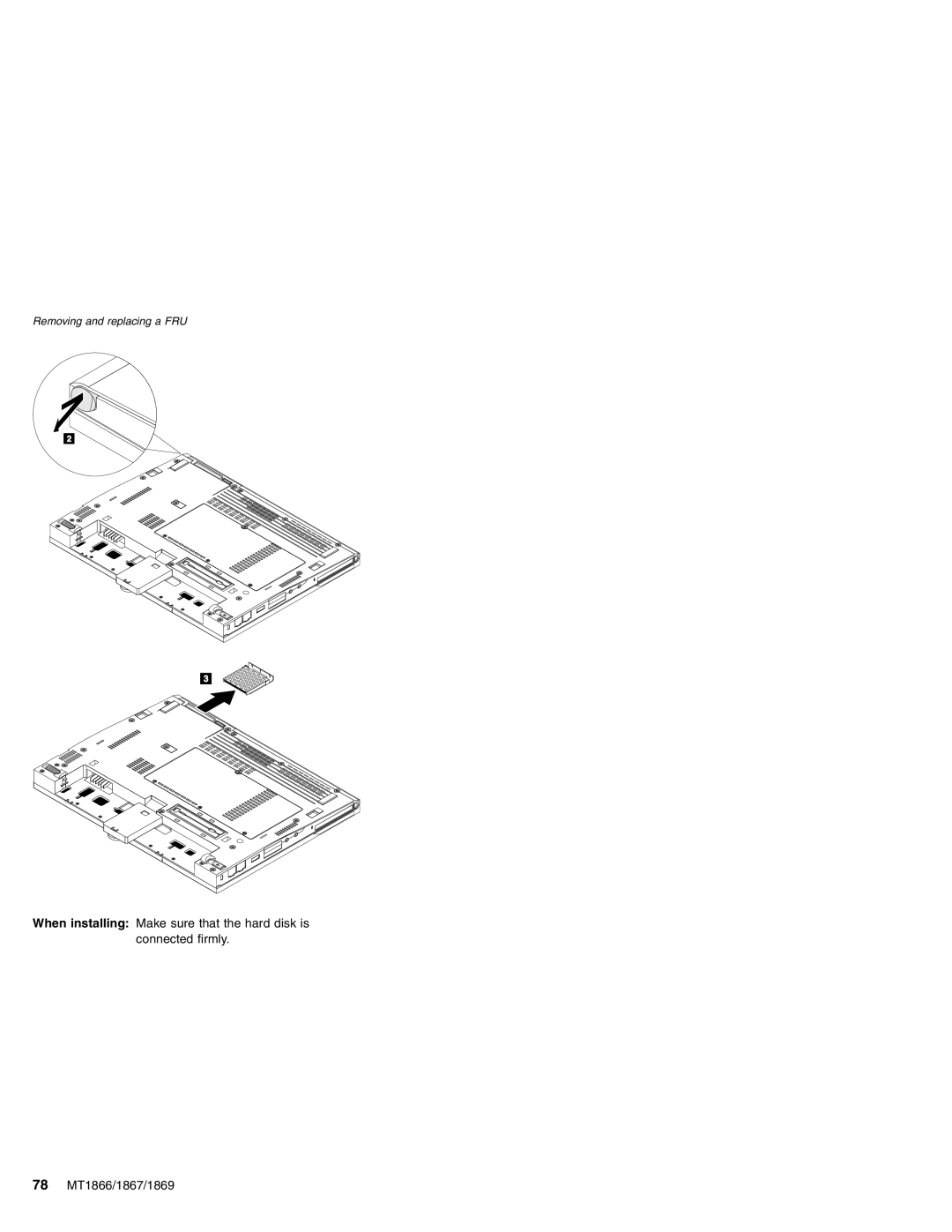 Lenovo MT 1866, MT 1867, MT 2506, MT 1869 manual Removing and replacing a FRU 