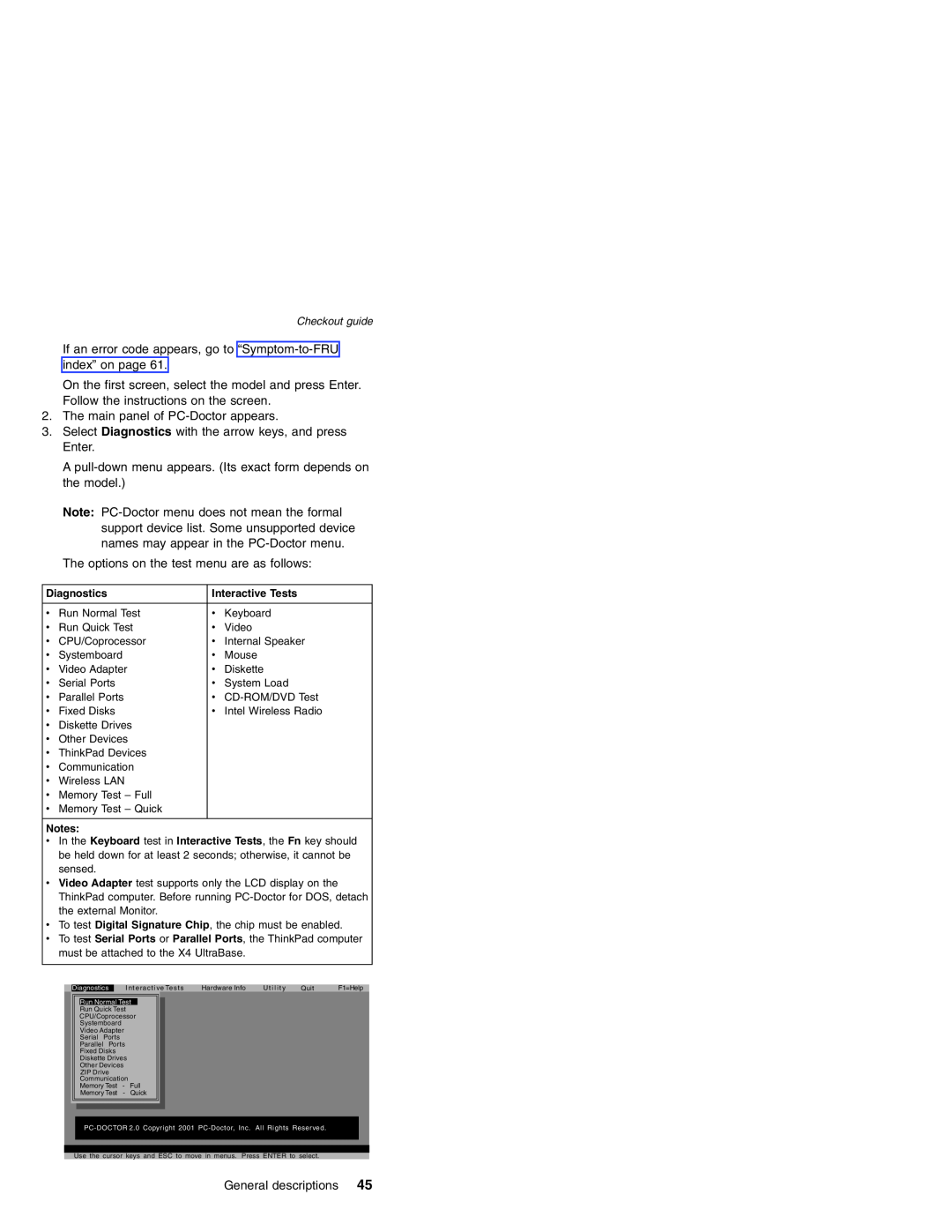 Lenovo MT 2369 manual Diagnostics, Interactive Tests 