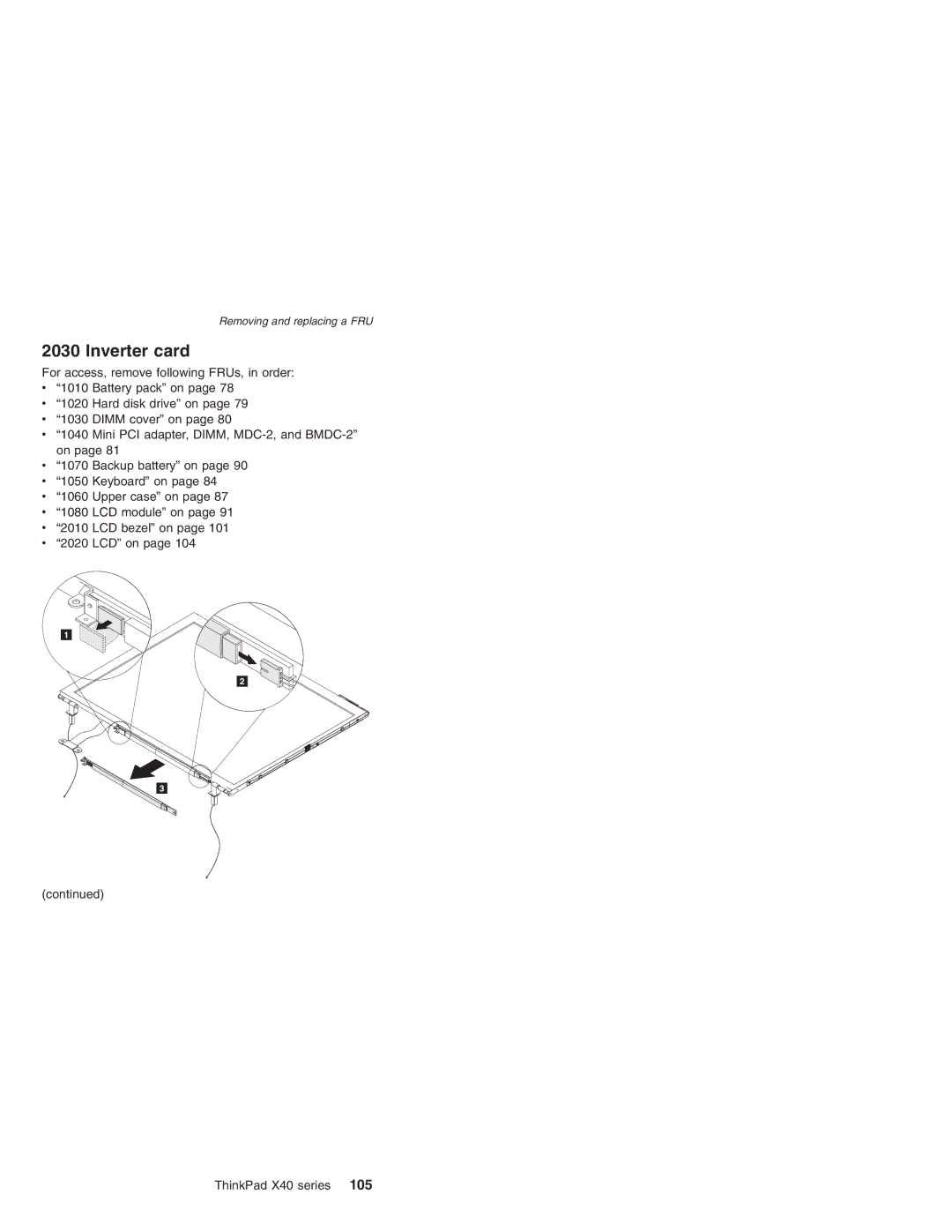 Lenovo MT 2369 manual Inverter card 