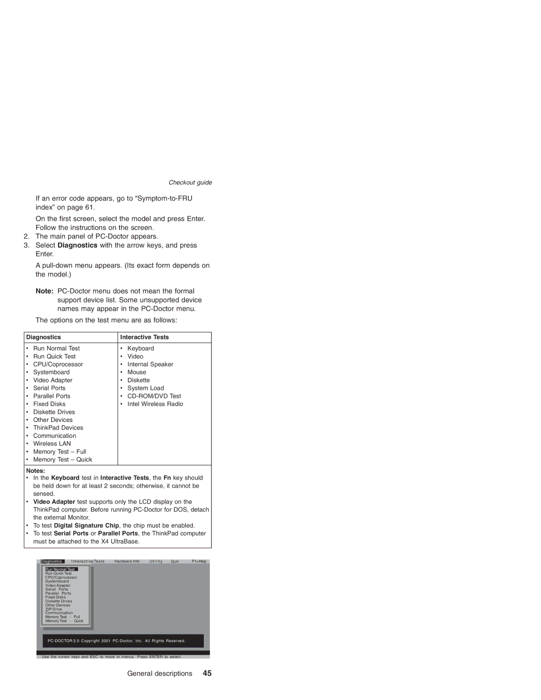 Lenovo MT 2369 manual Diagnostics Interactive Tests, Run Normal Test 