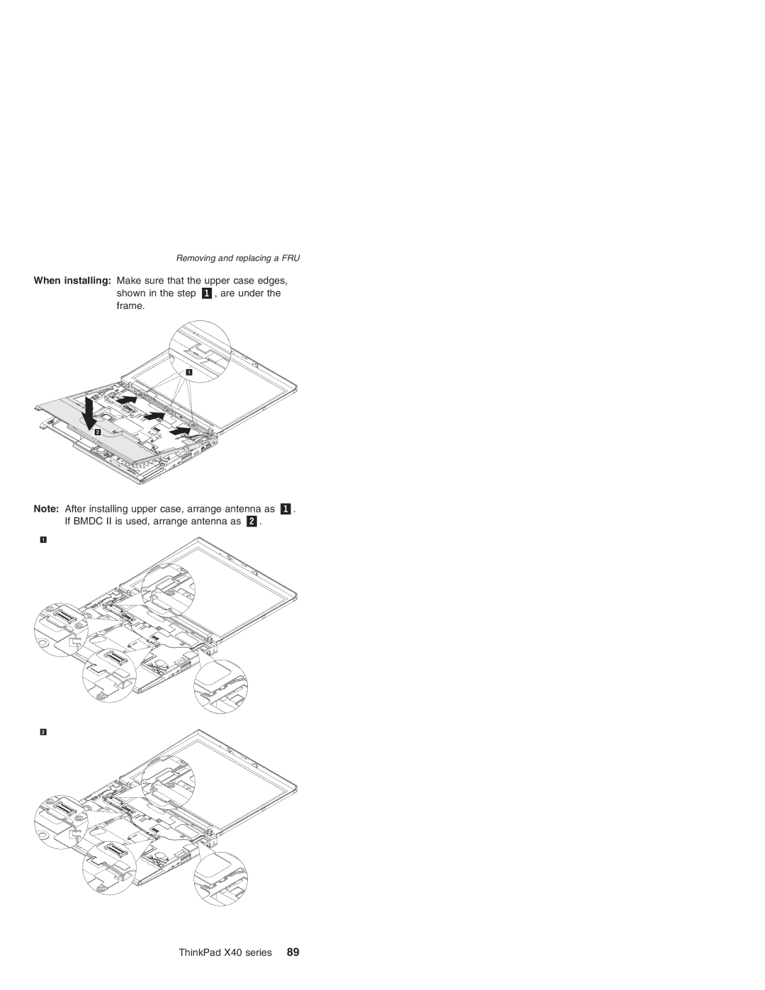 Lenovo MT 2369 manual Removing and replacing a FRU 