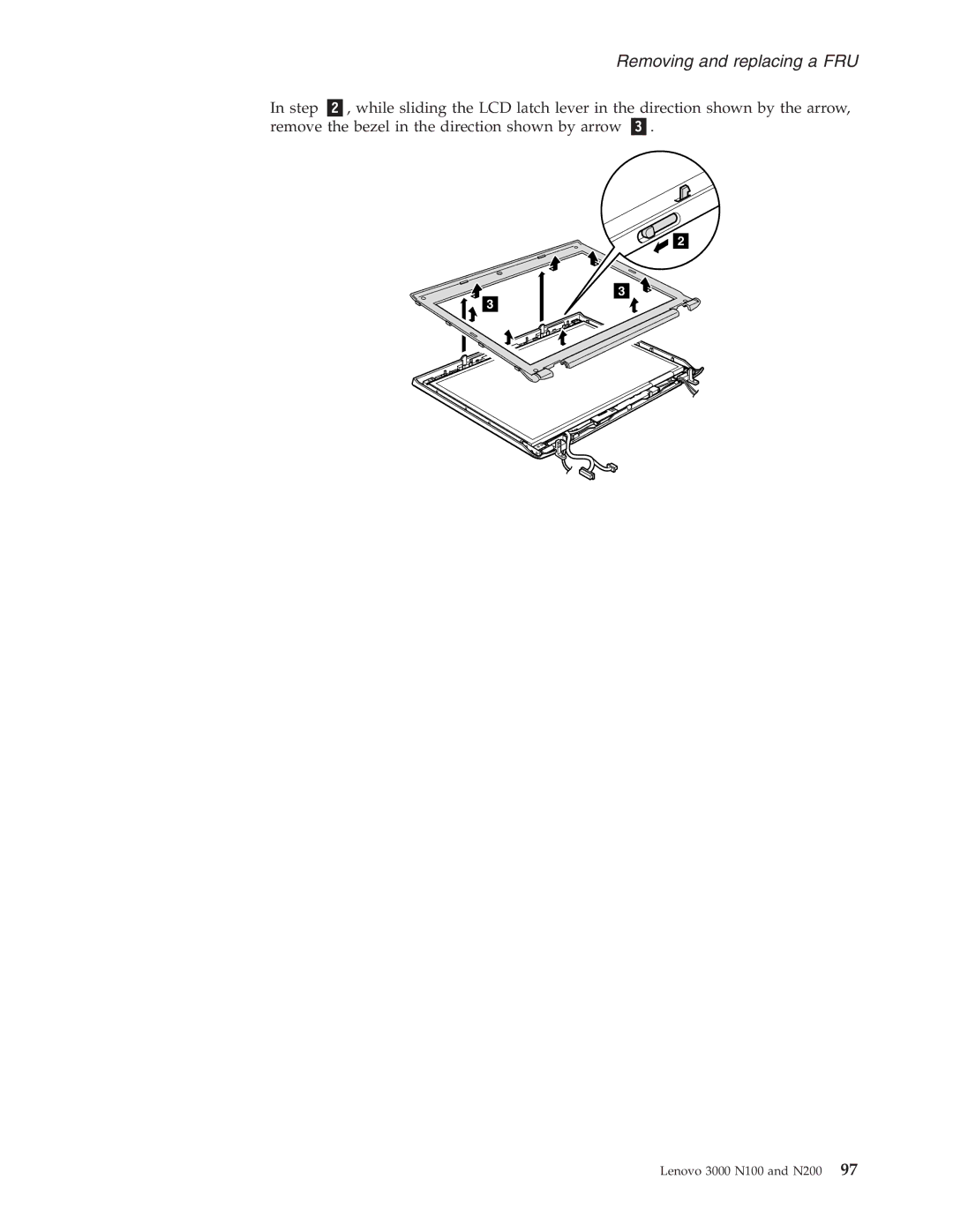 Lenovo N200, N100 manual Removing and replacing a FRU 