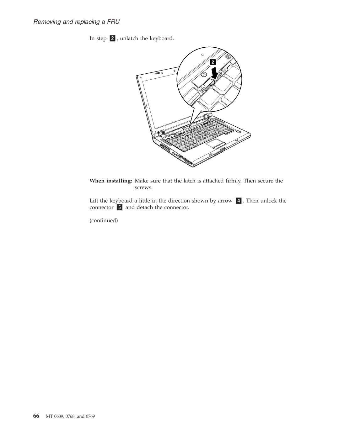 Lenovo N100, N200 manual 66 MT 0689, 0768 