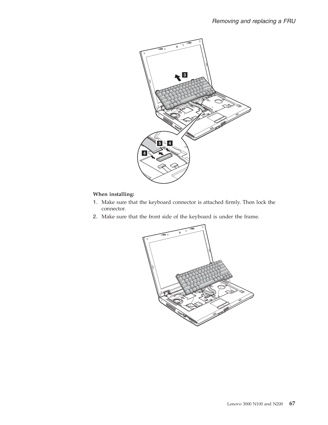 Lenovo N200, N100 manual When installing 